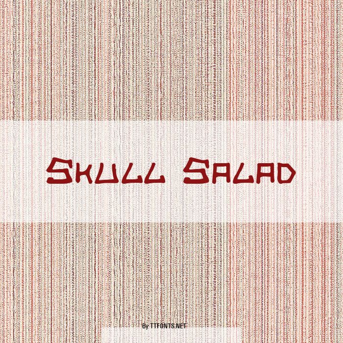 Skull Salad example